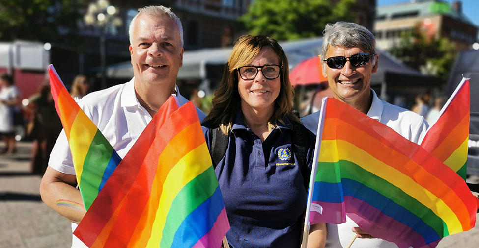 RF-SISU Västernorrlands styrelse och distriktsidrottschef deltog i Pridefestivalen i Sundsvall 2022